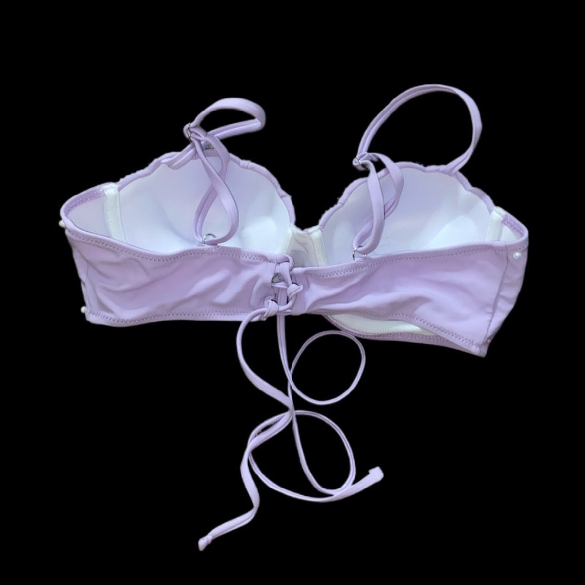 Mermaid Shell Bra In Purple Mix Lilac Size L