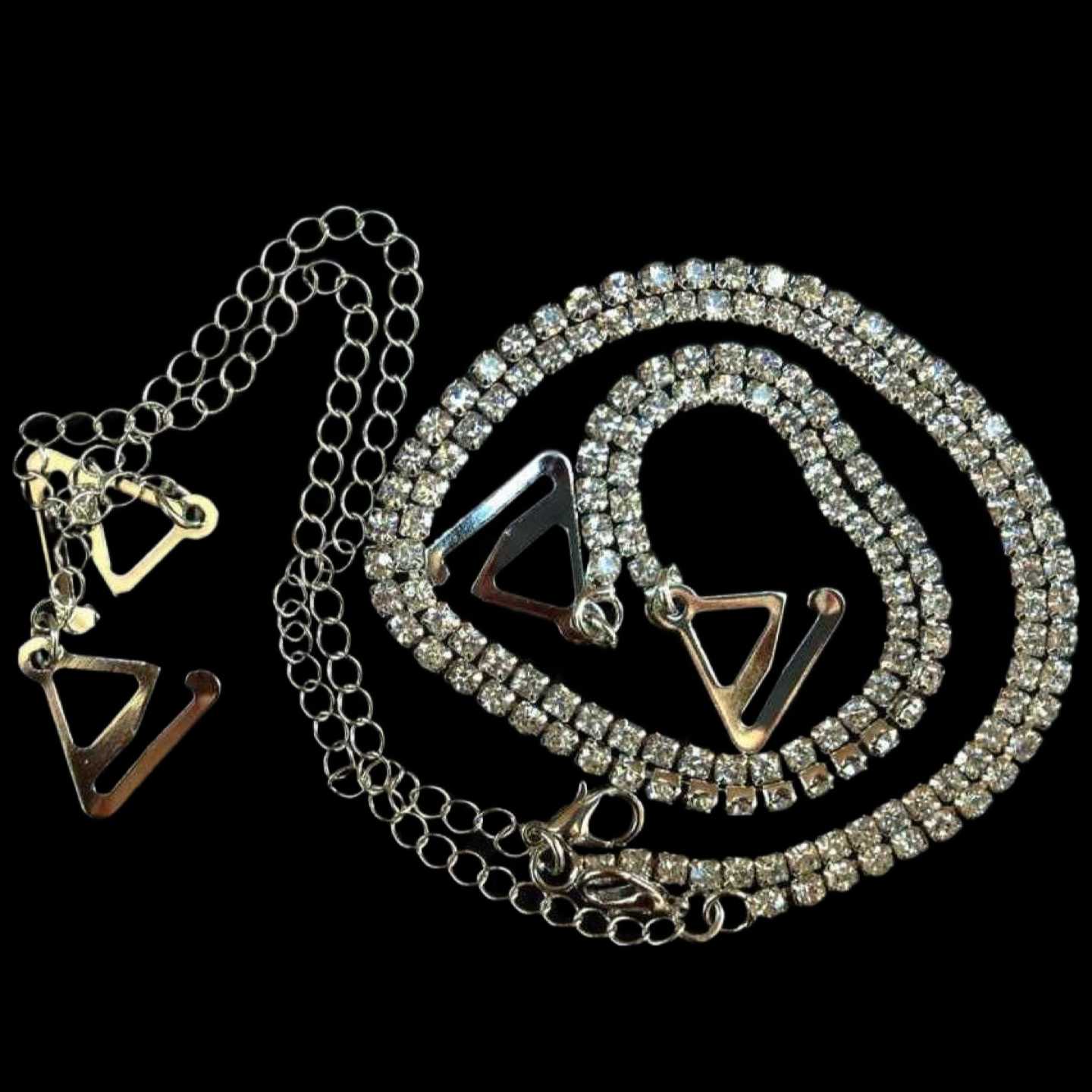 Double Crystal Bar Straps