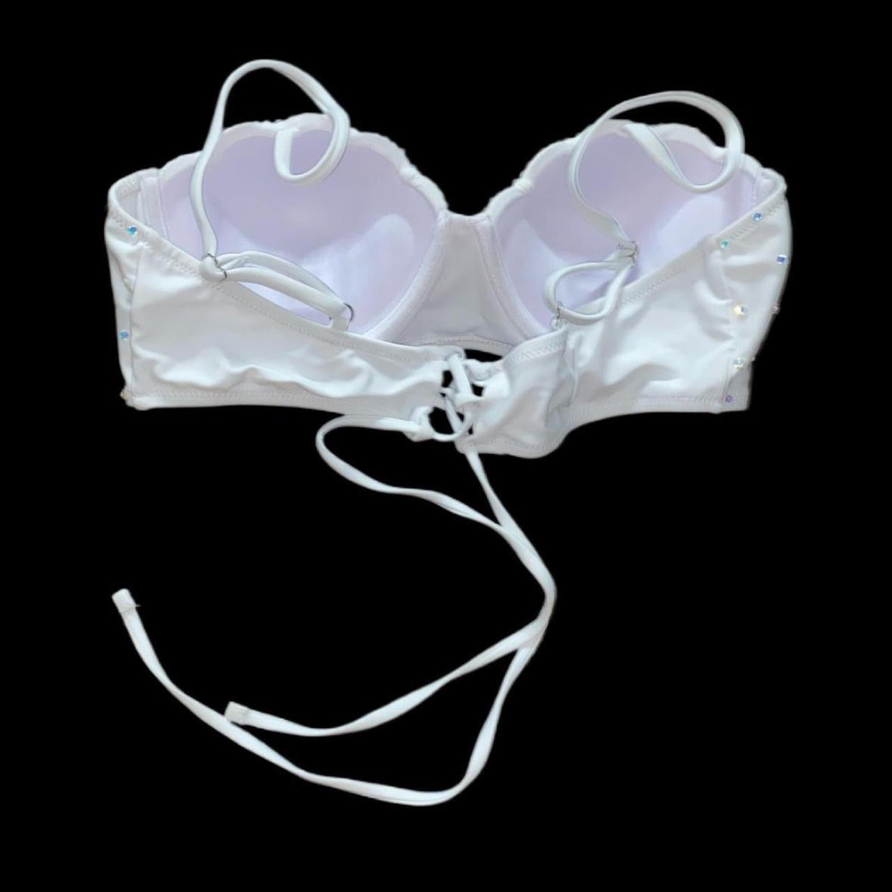 Mermaid Shell Bra In White Size XL