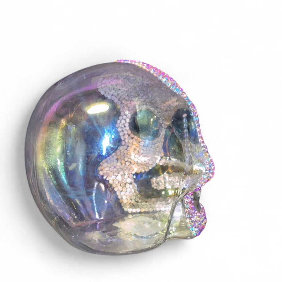 Iridescent Skeleton Skull Head