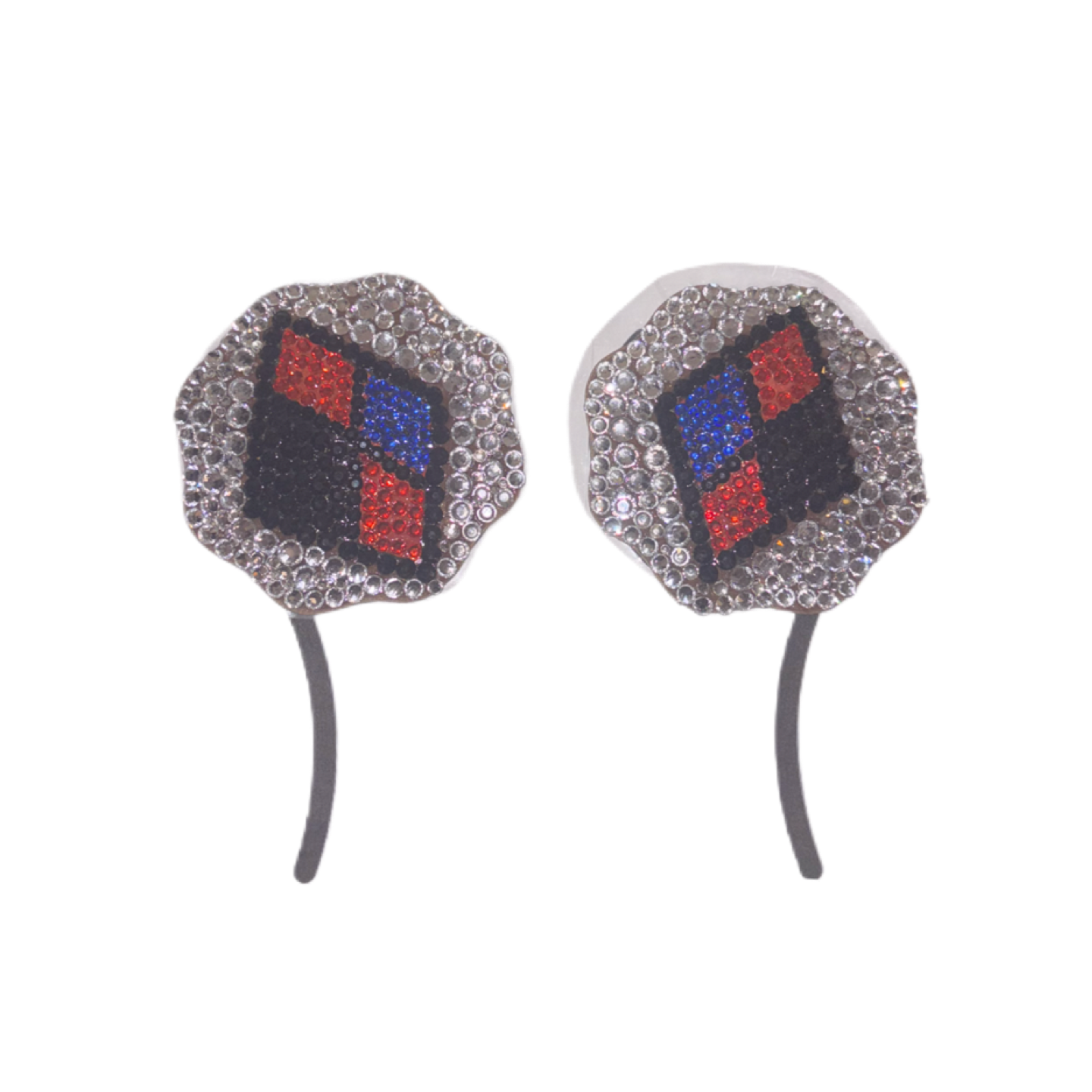 Harley Red Jet Black & Sapphire Blue Luxe Crystal Pasties