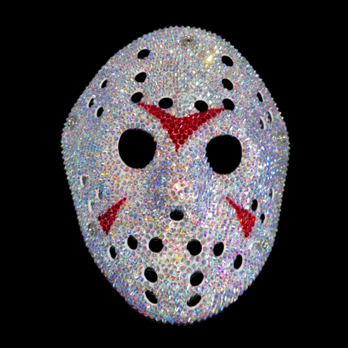 Jason Hockey Mask In Crystal AB Iridescent