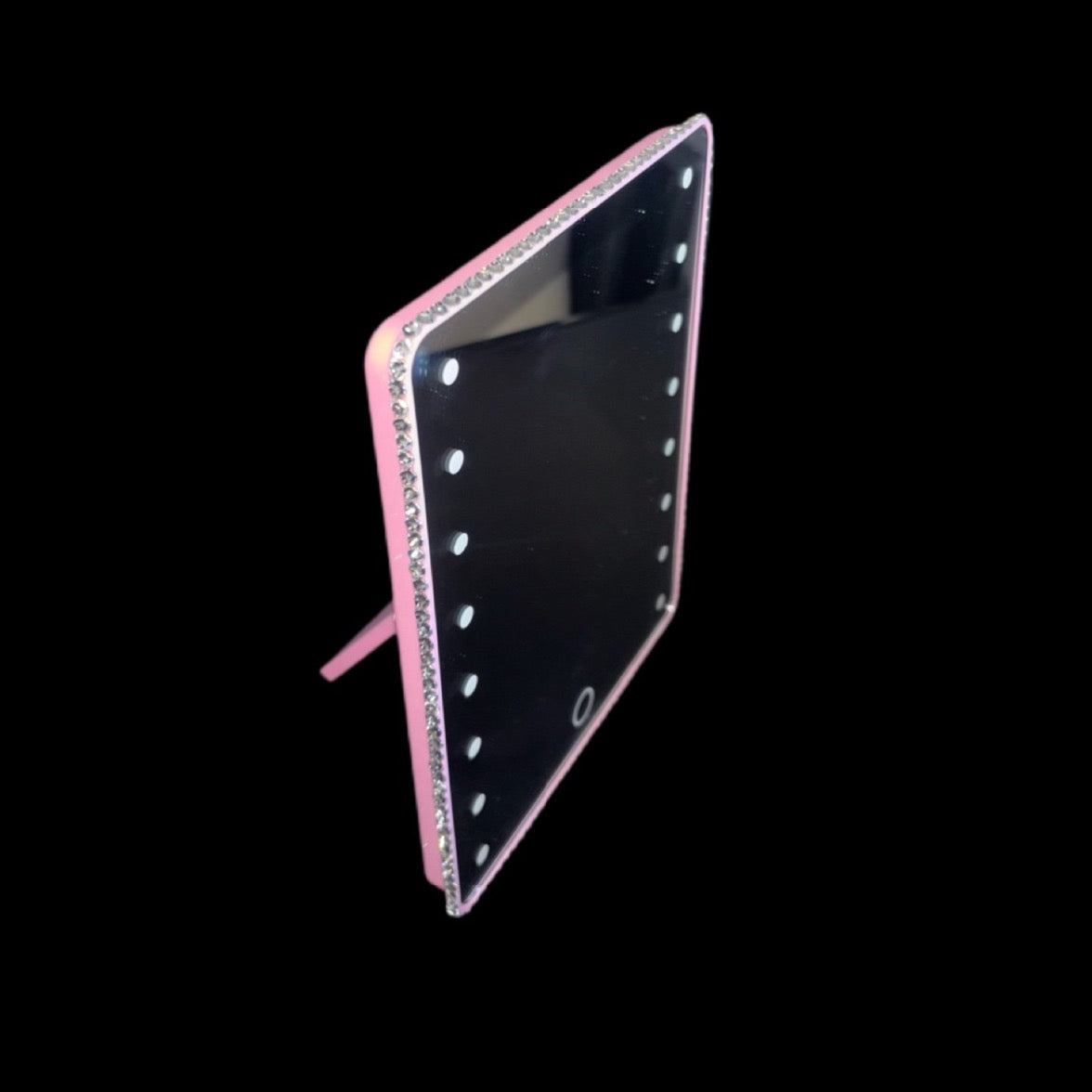 Pink Luxe Crystal Bling LED Mirror