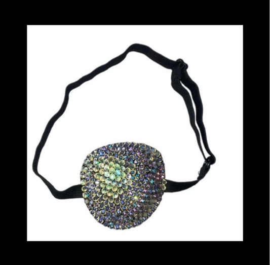 Vitrail Moonstone Crystal Padded Adjustable Crystal Eye Patch