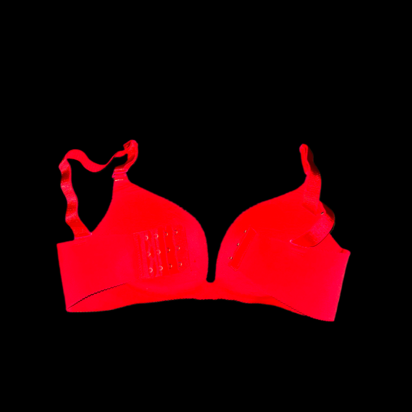 Red Cherries Rhinestone Crystal Wireless Bra In Red