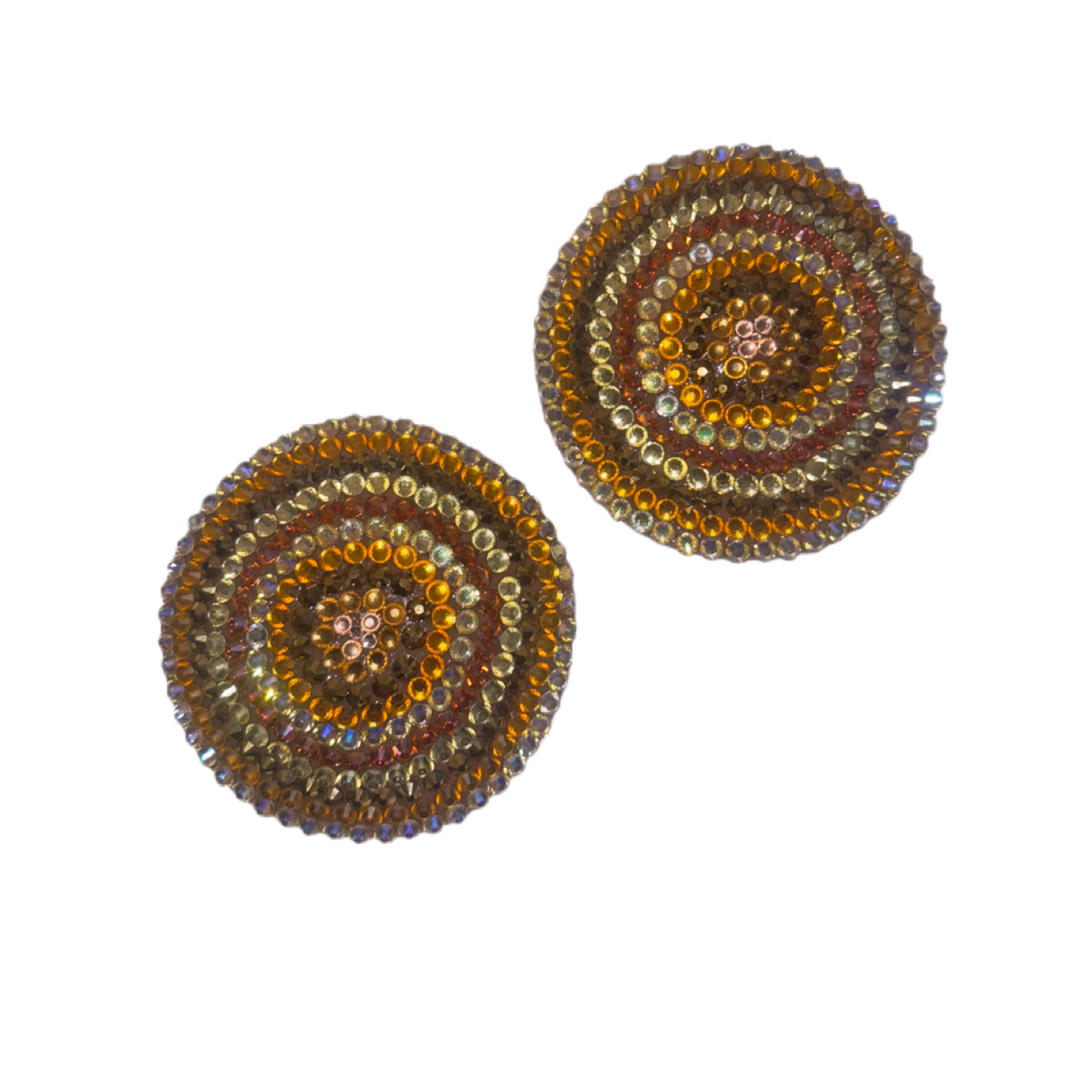 Gold Mix Circles Luxe Crystal Pasties