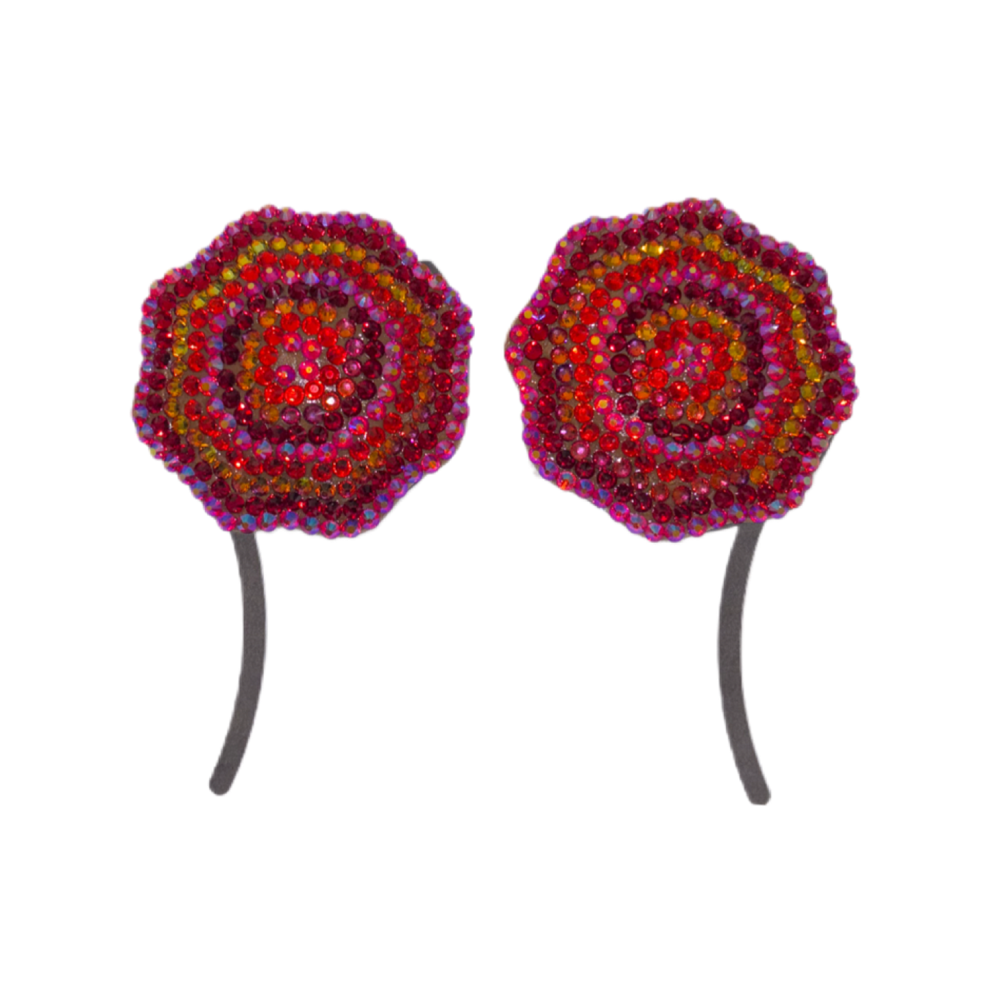 Red Garnet & AB Iridescent Luxe Crystal Pasties