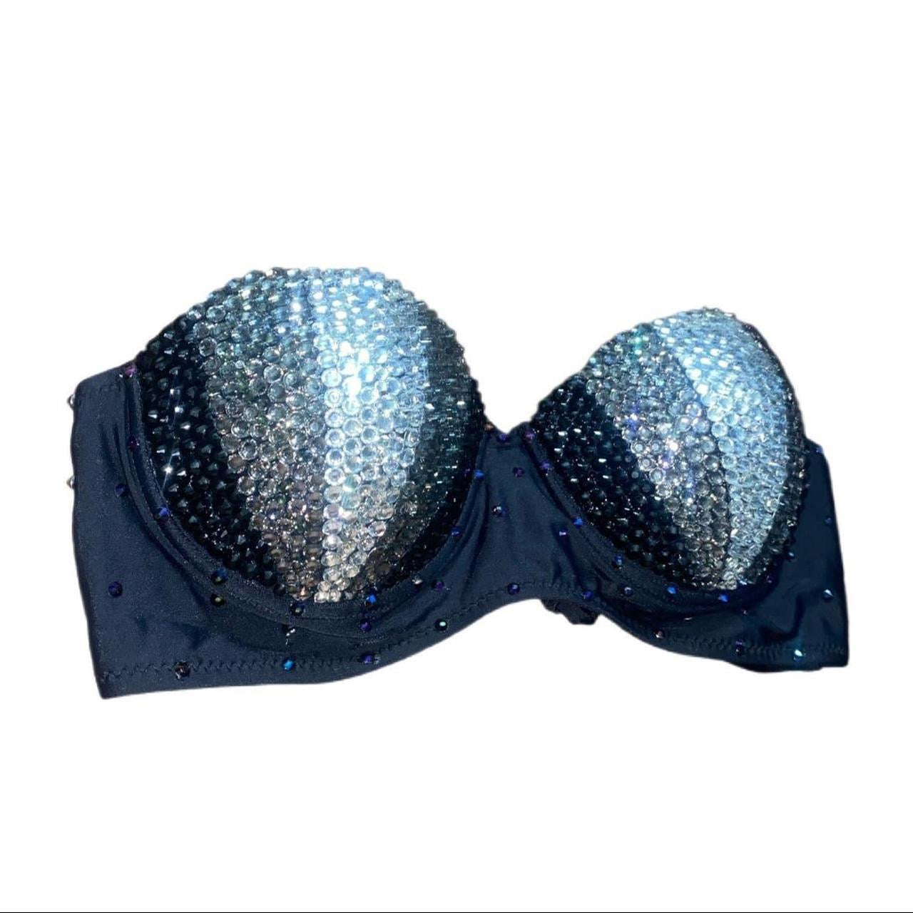 Mermaid Shell Bra In Black Size XL