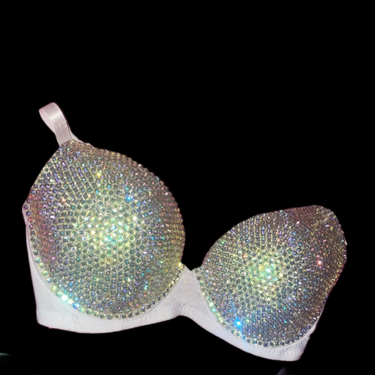 Vitrail/Moonstone Iridescent T-Shirt Bra In White