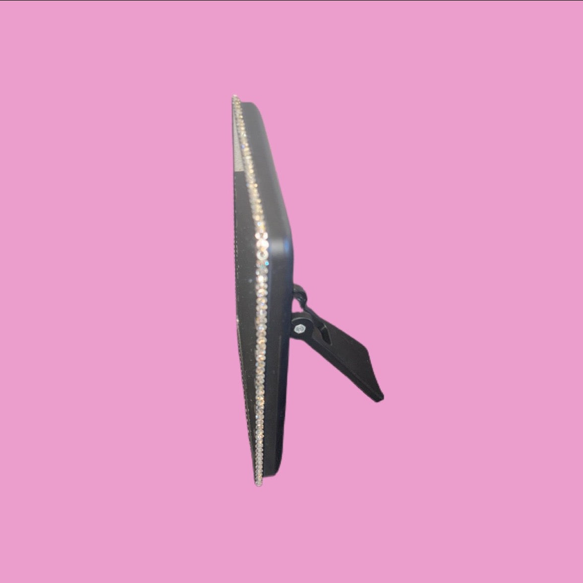 Black Luxe Crystal Bling LED Mirror