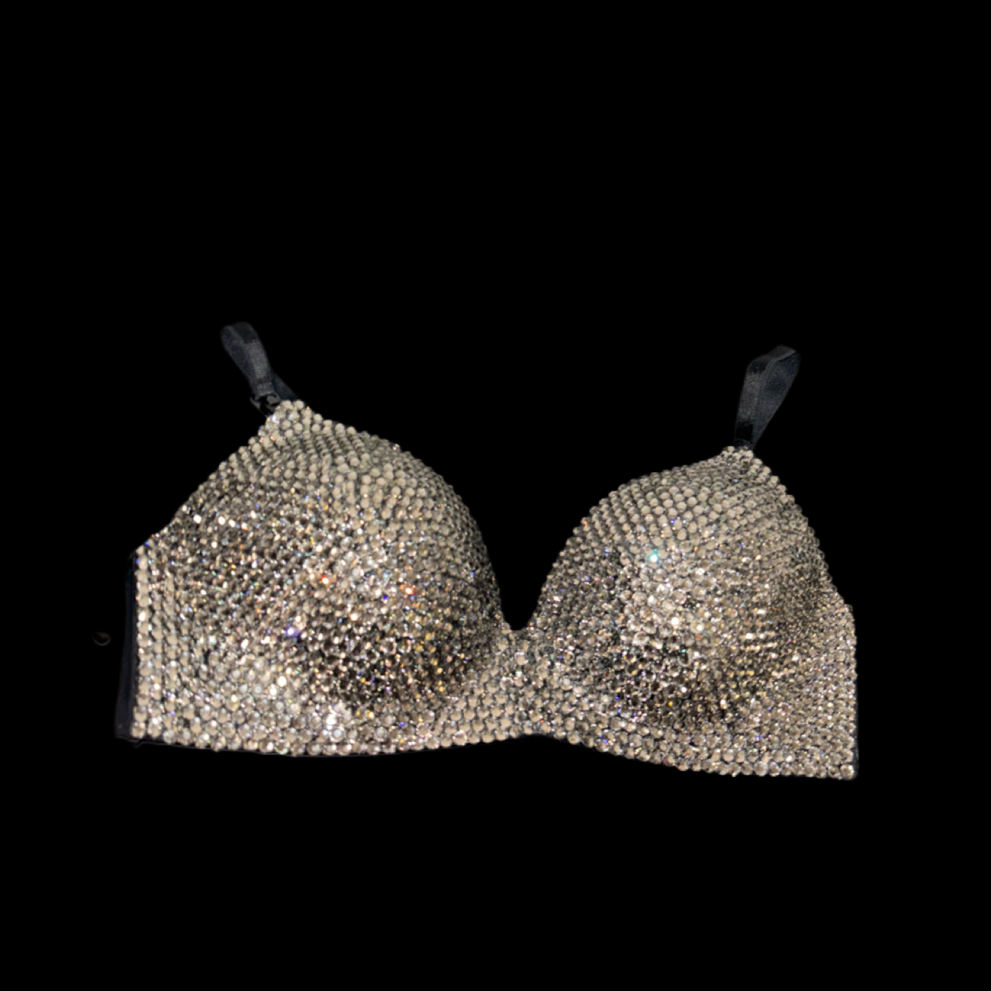 Black Diamond Wireless Bra In Black