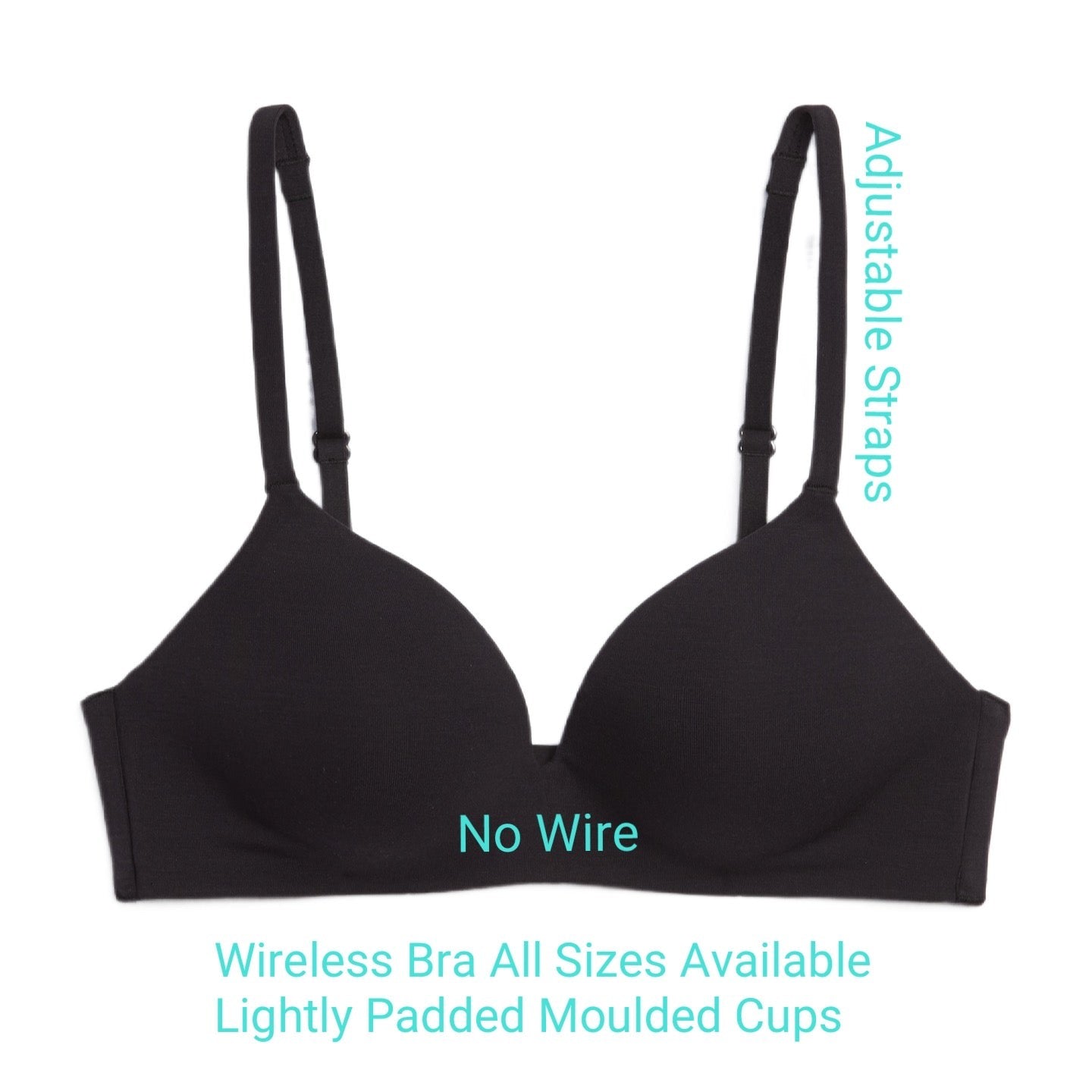 Selena Crystal Strapless Bra In Black