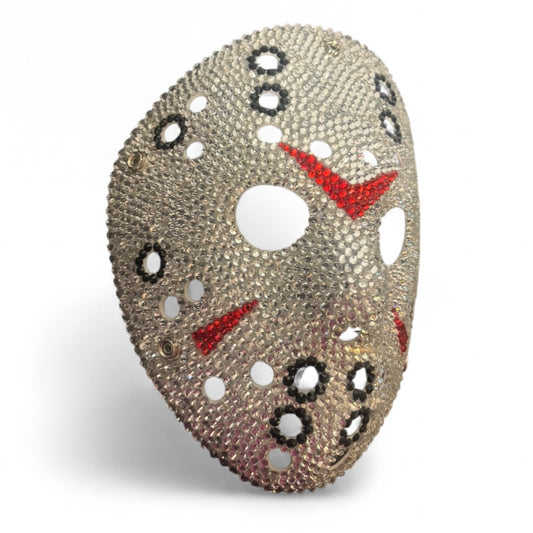 Jason Hockey Mask In Luxe Crystal Diamond