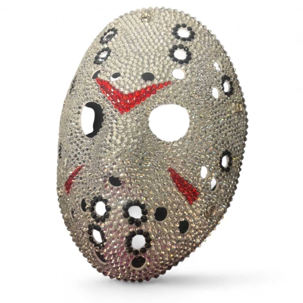 Jason Hockey Mask In Luxe Crystal Diamond