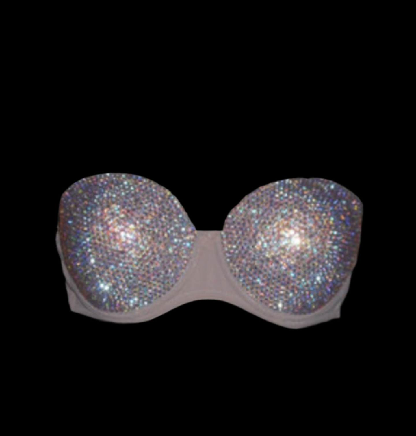 Luxe Crystal AB Iridescent Strapless Bra