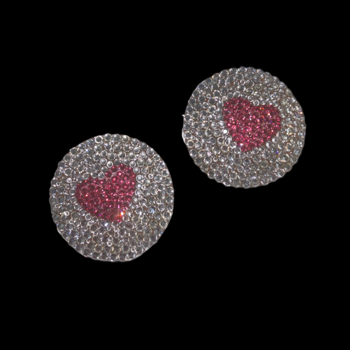 Rose Pink Hearts & Luxe Crystal Pasties