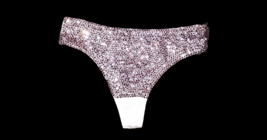 Light Rose Pink Luxe Crystal  Pantie