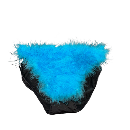 Blue Feather Pantie