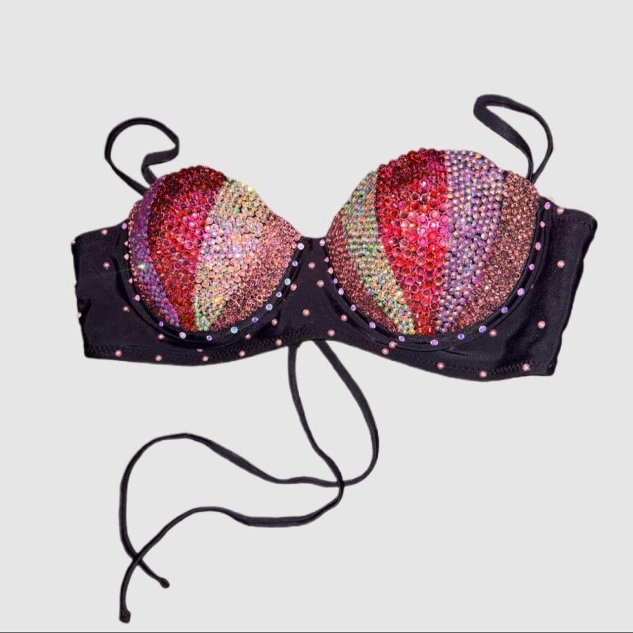 Mermaid Shell Bra In Pink Size M