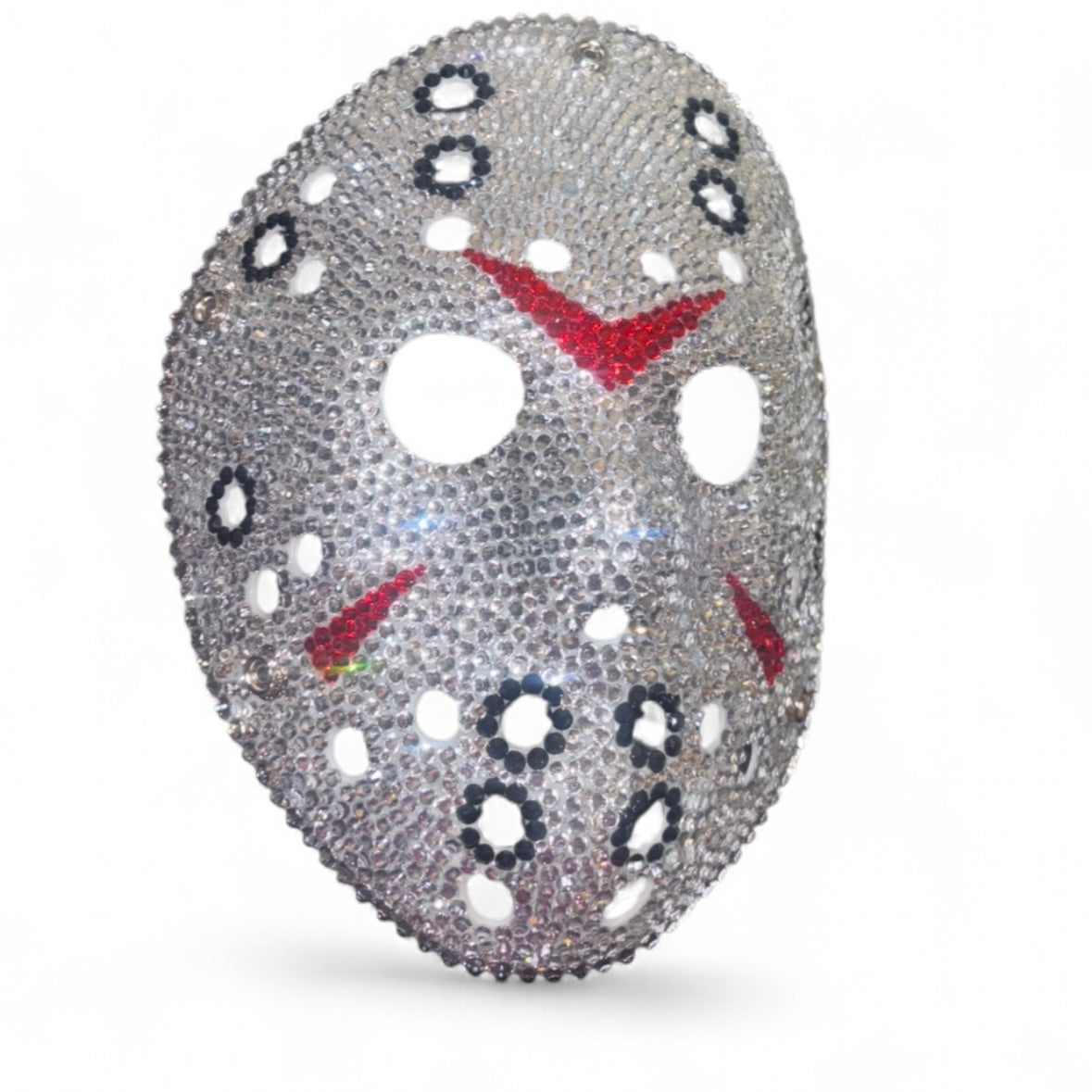 Jason Hockey Mask In Luxe Crystal Diamond