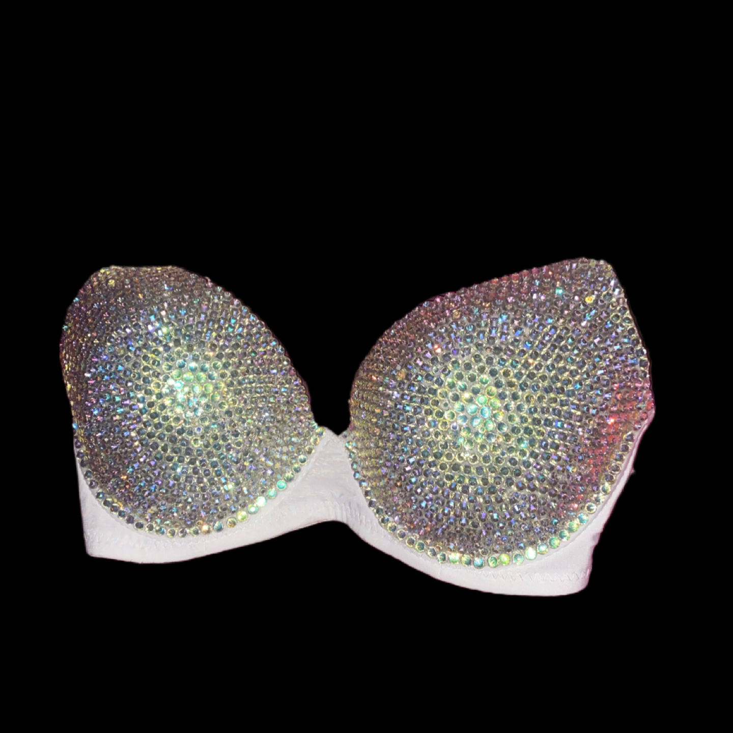 Vitrail/Moonstone Iridescent T-Shirt Bra In White