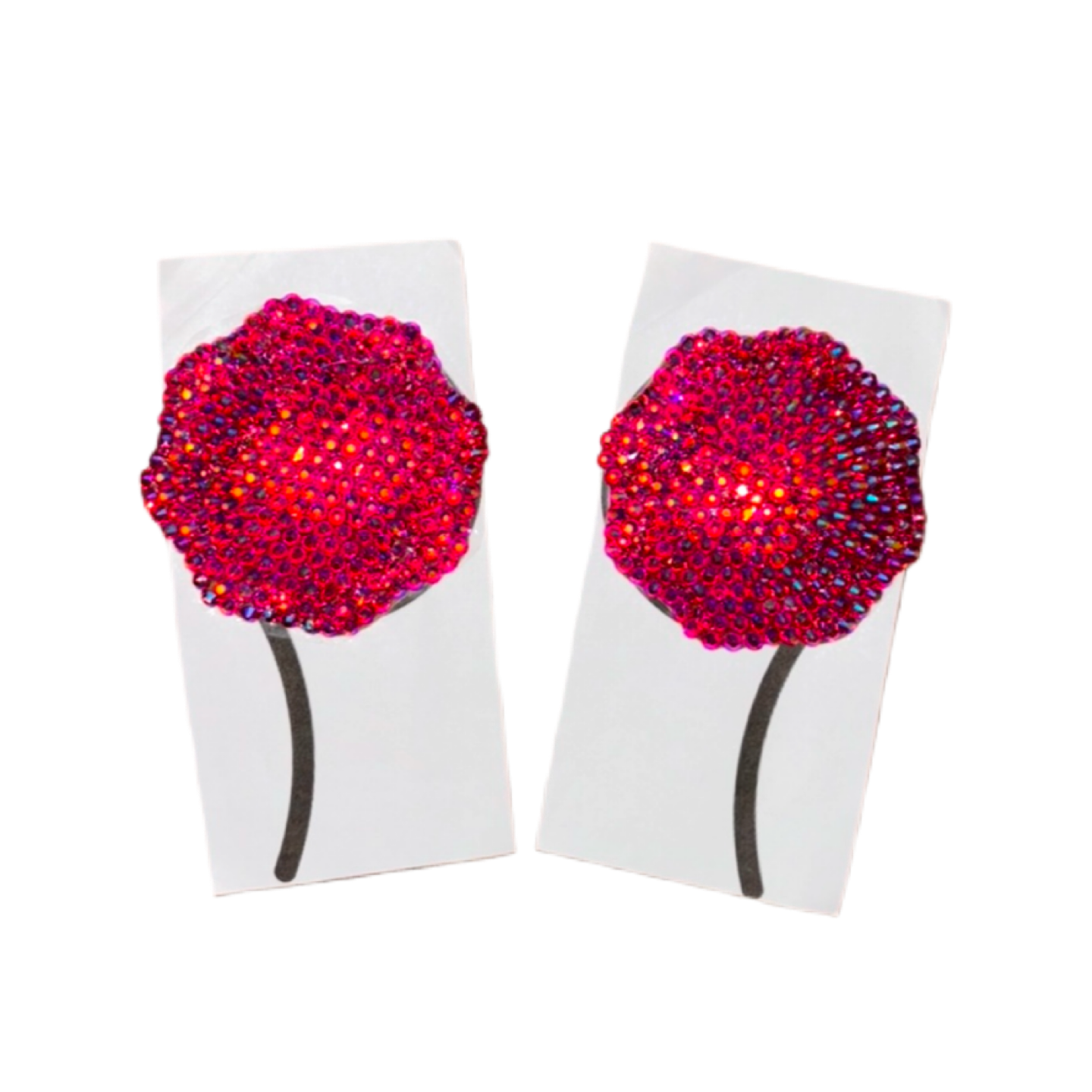 Siam Red AB Iridescent Luxe Crystal Pasties