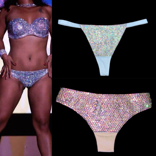 Crystal AB Rhinestone Pantie
