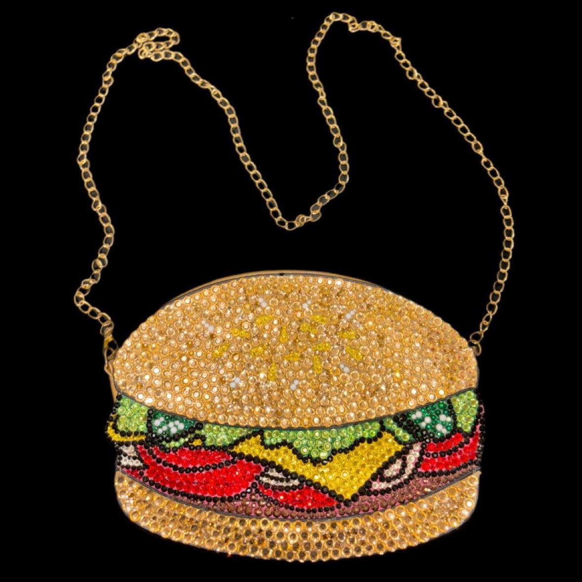 Cheeseburger Crossbody Clutch Bag