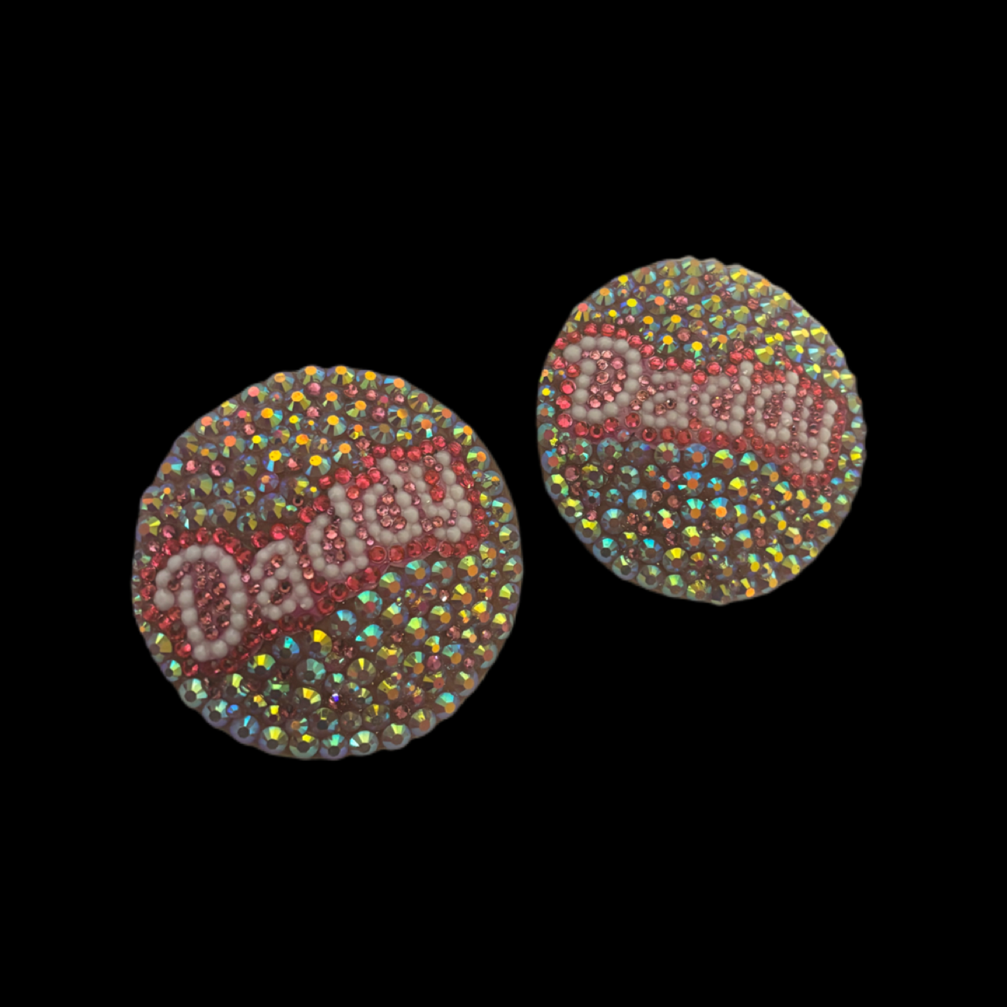 Daddy Theme Pink Crystal Pasties