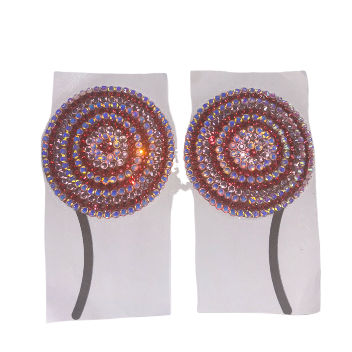 Pink Mix Circles Luxe Crystal Pasties