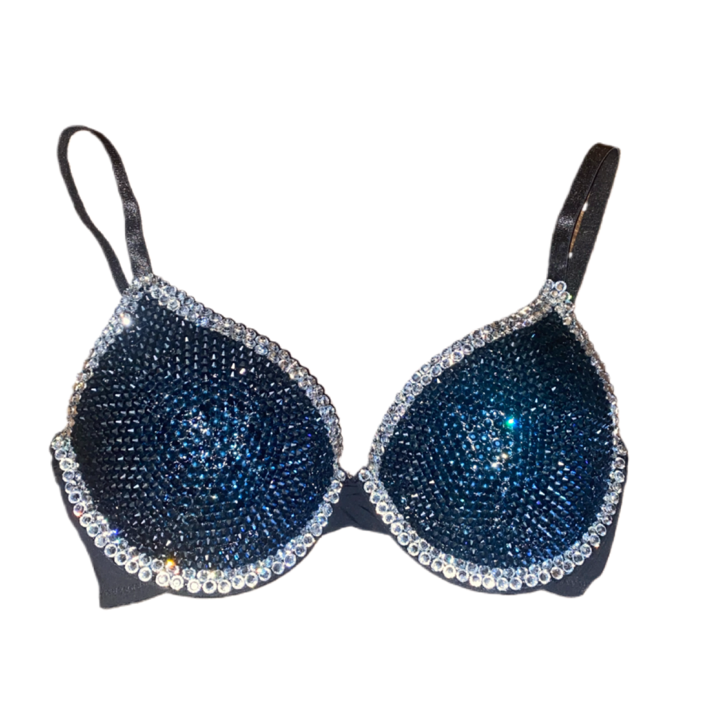 Montana Blue & Luxe Crystal Duo T-Shirt Bra In Black