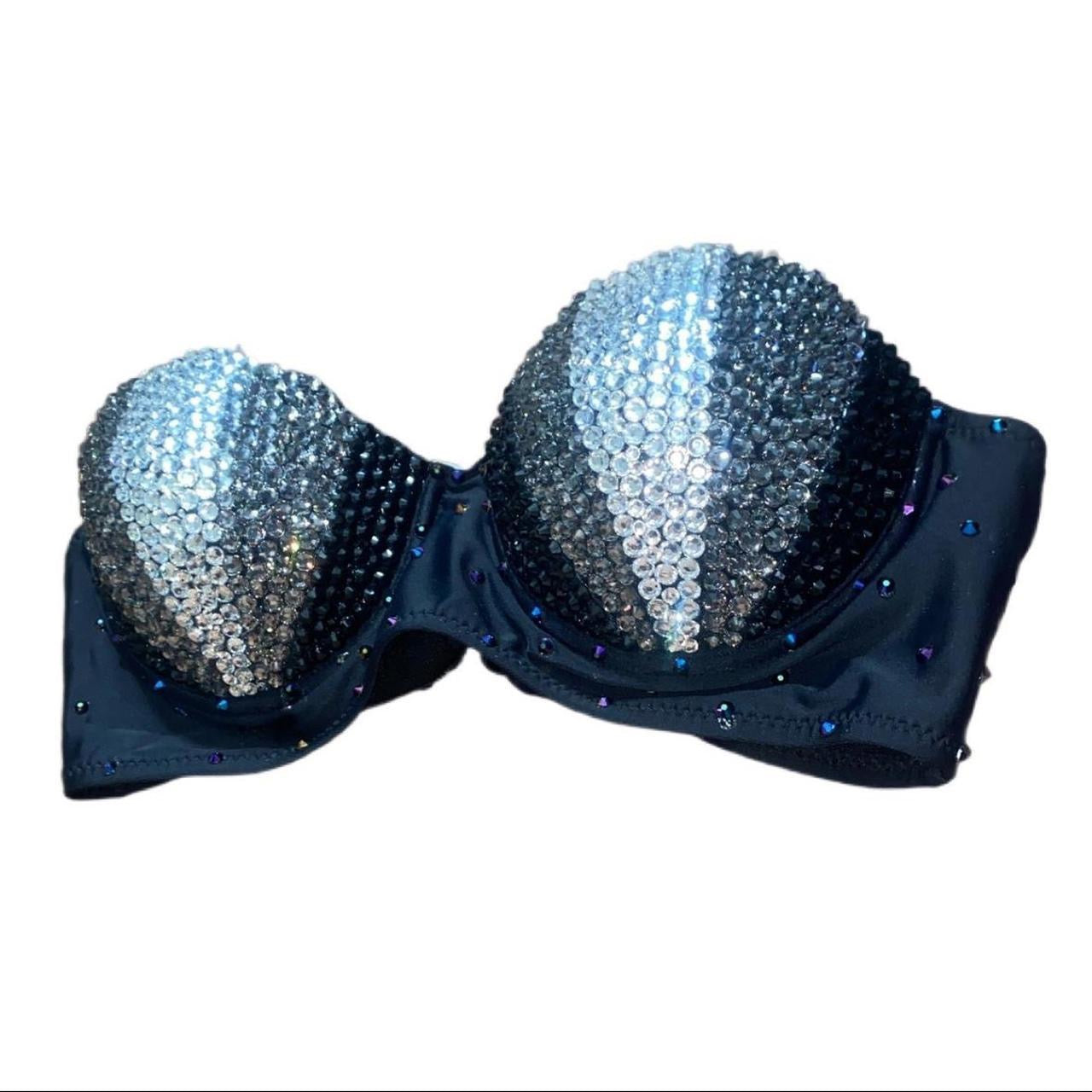 Mermaid Shell Bra In Black Size XL