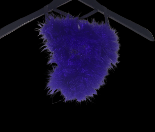 Blue Feather Pantie