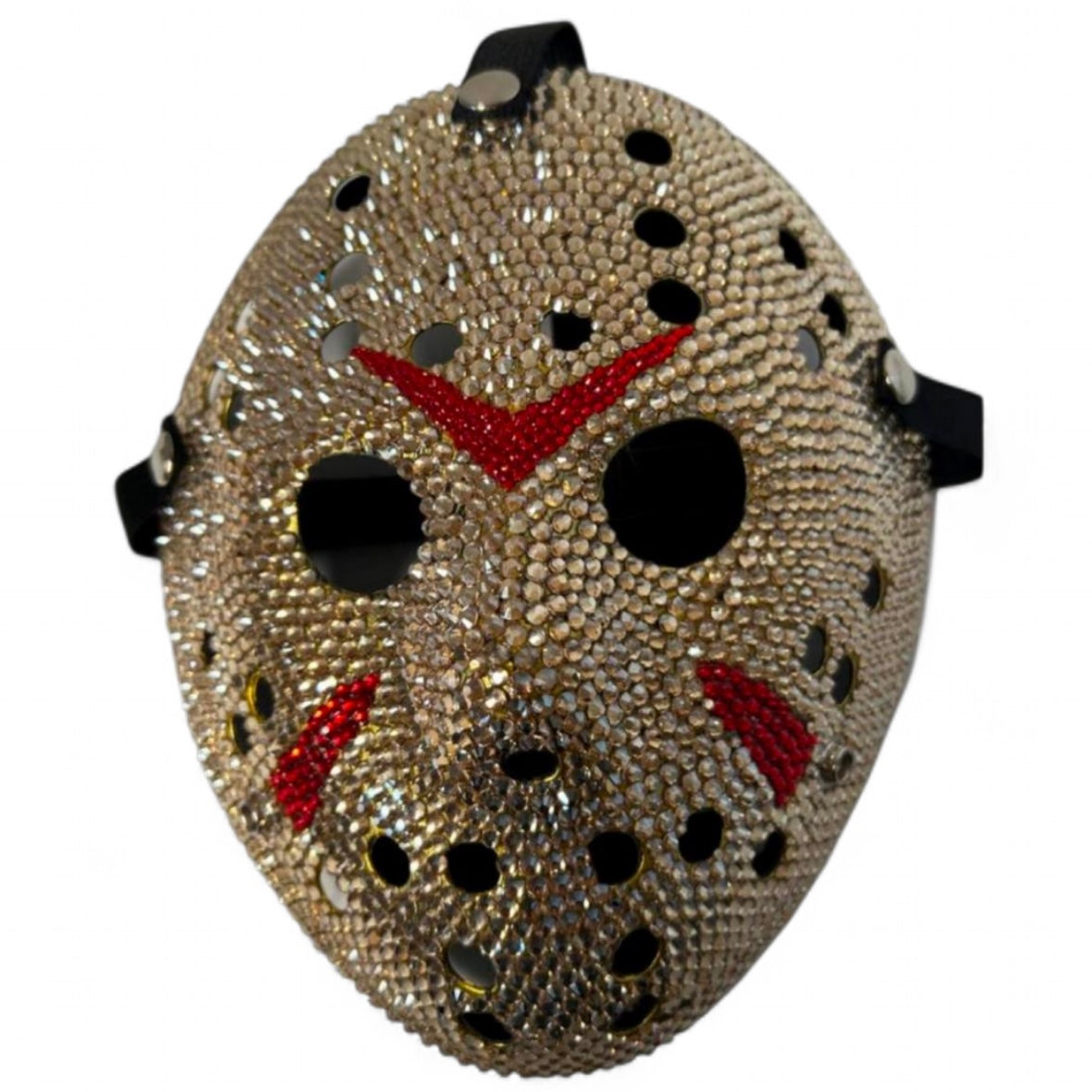 Jason Hockey Mask In Luxe Crystal Diamond