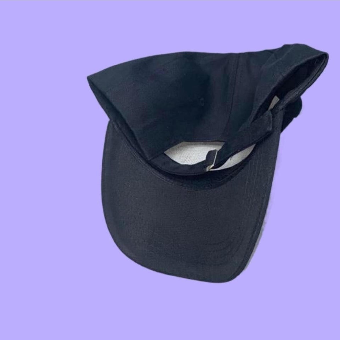 Luxe Crystal Planet Design Black Baseball Hat