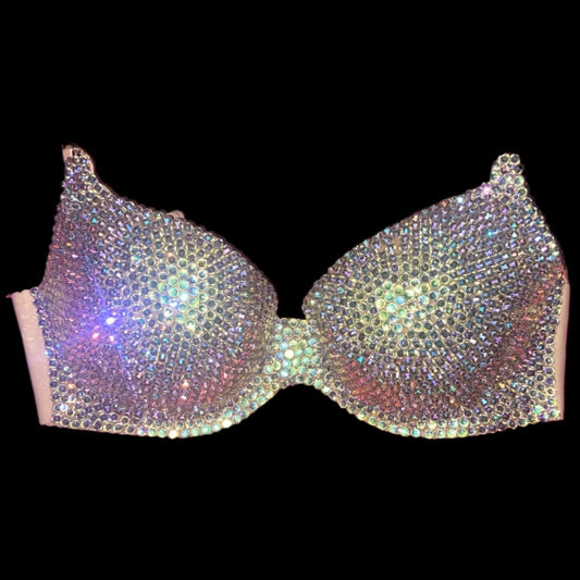 Vitrail/Moonstone Iridescent Wirelss Bra In Nude