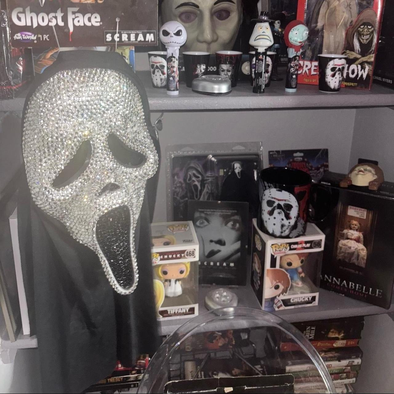 Ghost Face Diamond Luxe Crystal Mask