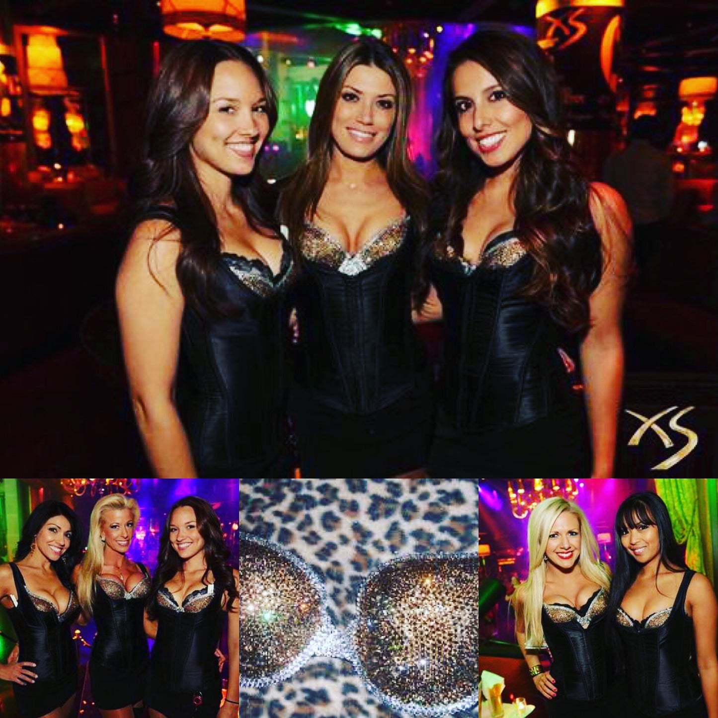 Topaz Gold Colorado & Crystal Duo Luxe Crystal T-Shirt Bra In Black