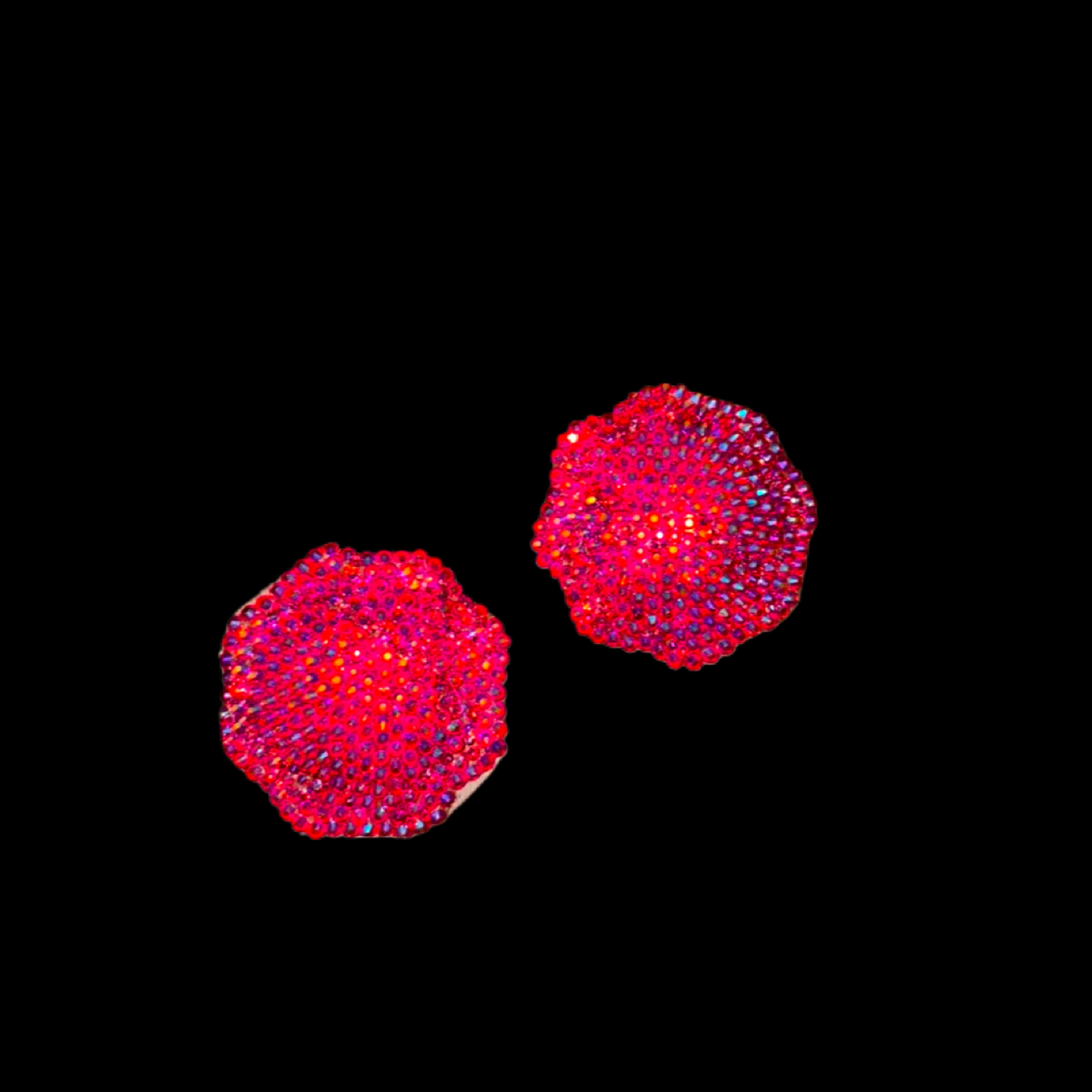 Siam Red AB Iridescent Luxe Crystal Pasties