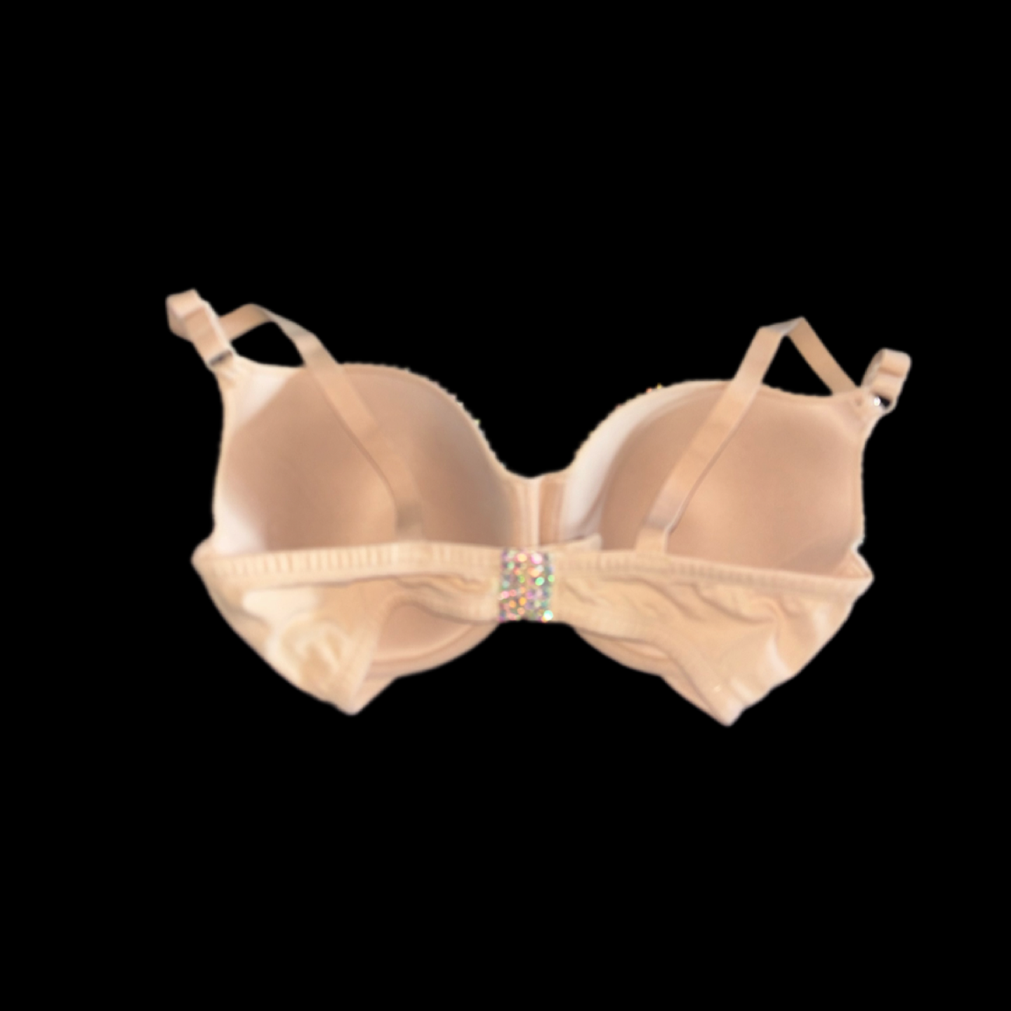 Crystal AB Iridescent T-Shirt Bra In Nude