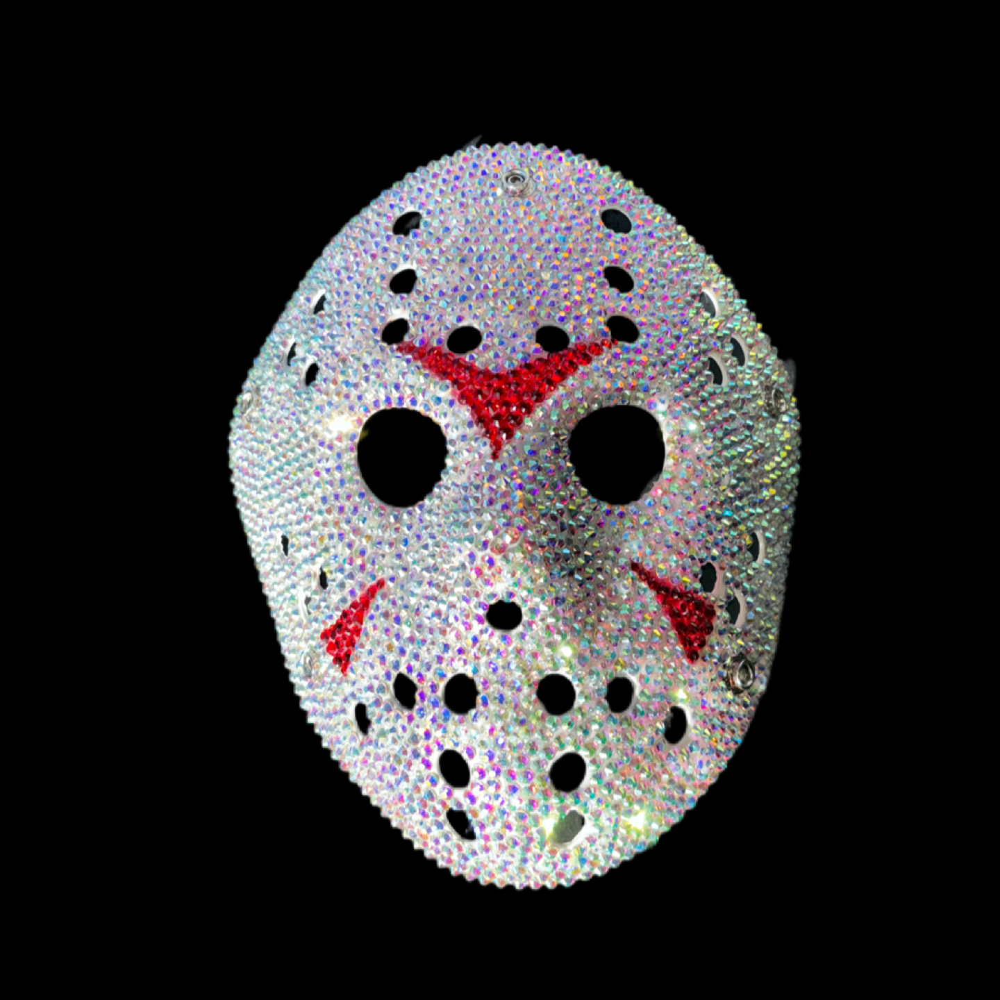 Jason Hockey Mask In Crystal AB Iridescent