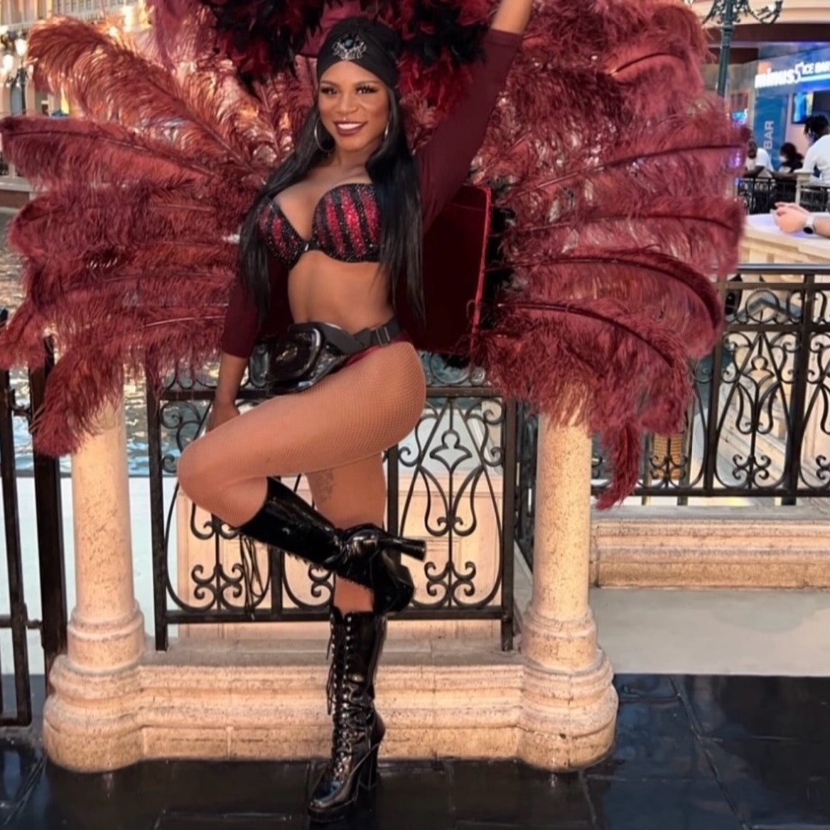 Siam Red & Black Rhinestone Crystal Pin Stripe T-Shirt Bra In Black