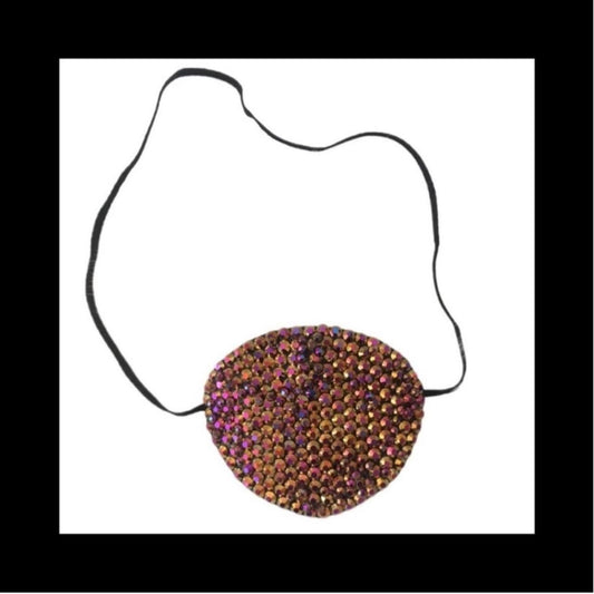 Volcano Gold Fancy Crystal Eye Patch