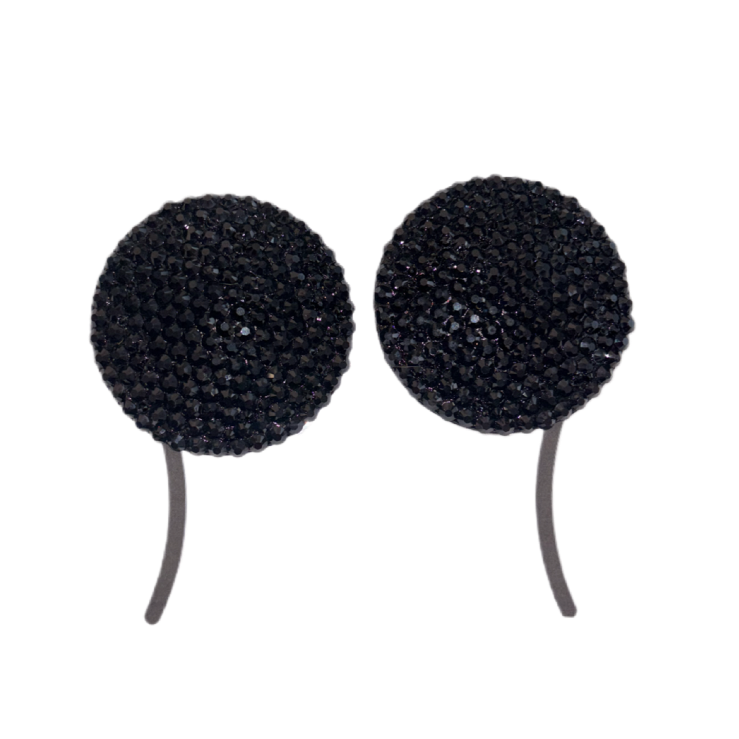 Jet Black Diamonds Luxe Crystal Pasties