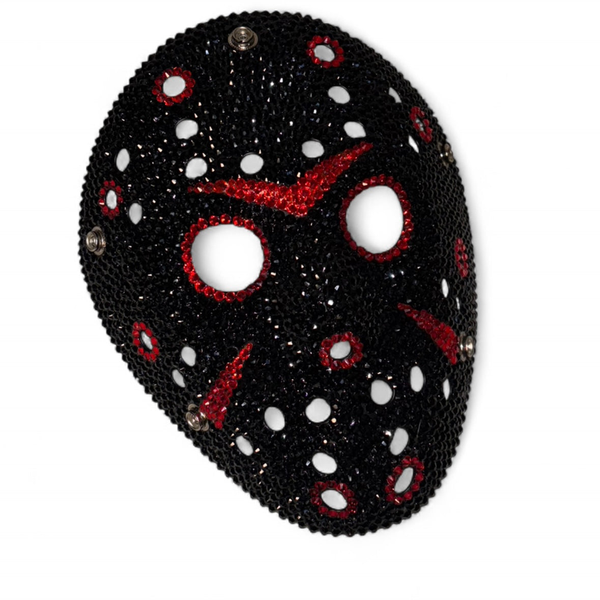 Jason Hockey Mask In Jet Black Crystal