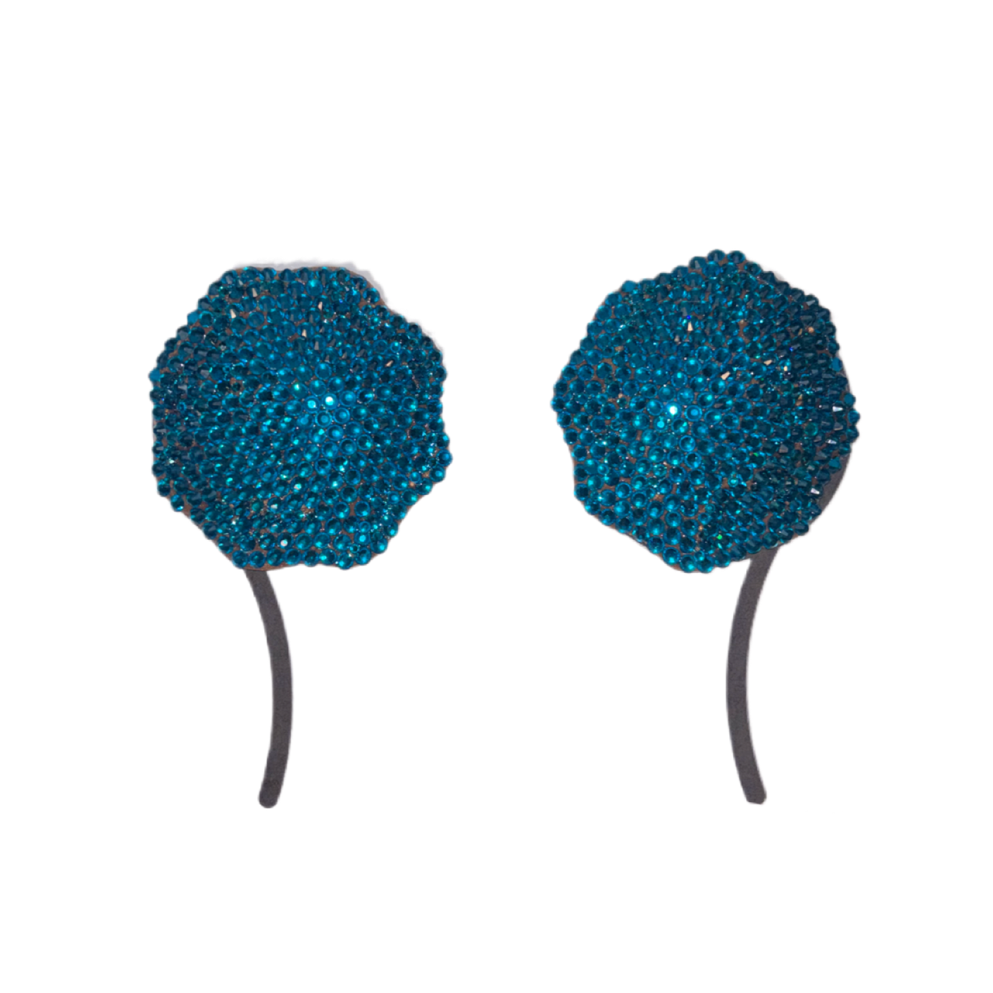Teal Blue Zircon  Luxe Crystal Pasties