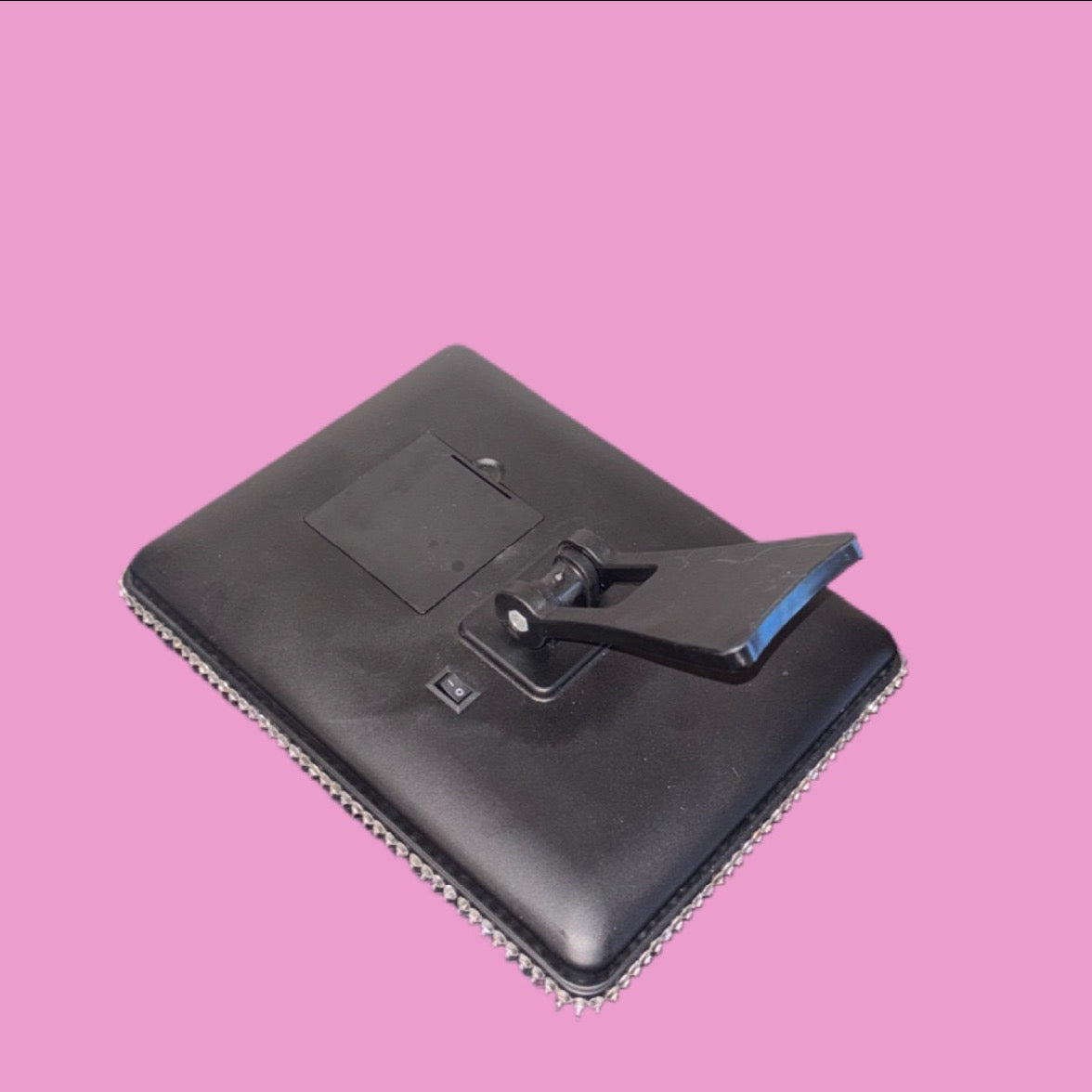 Black Luxe Crystal Bling LED Mirror