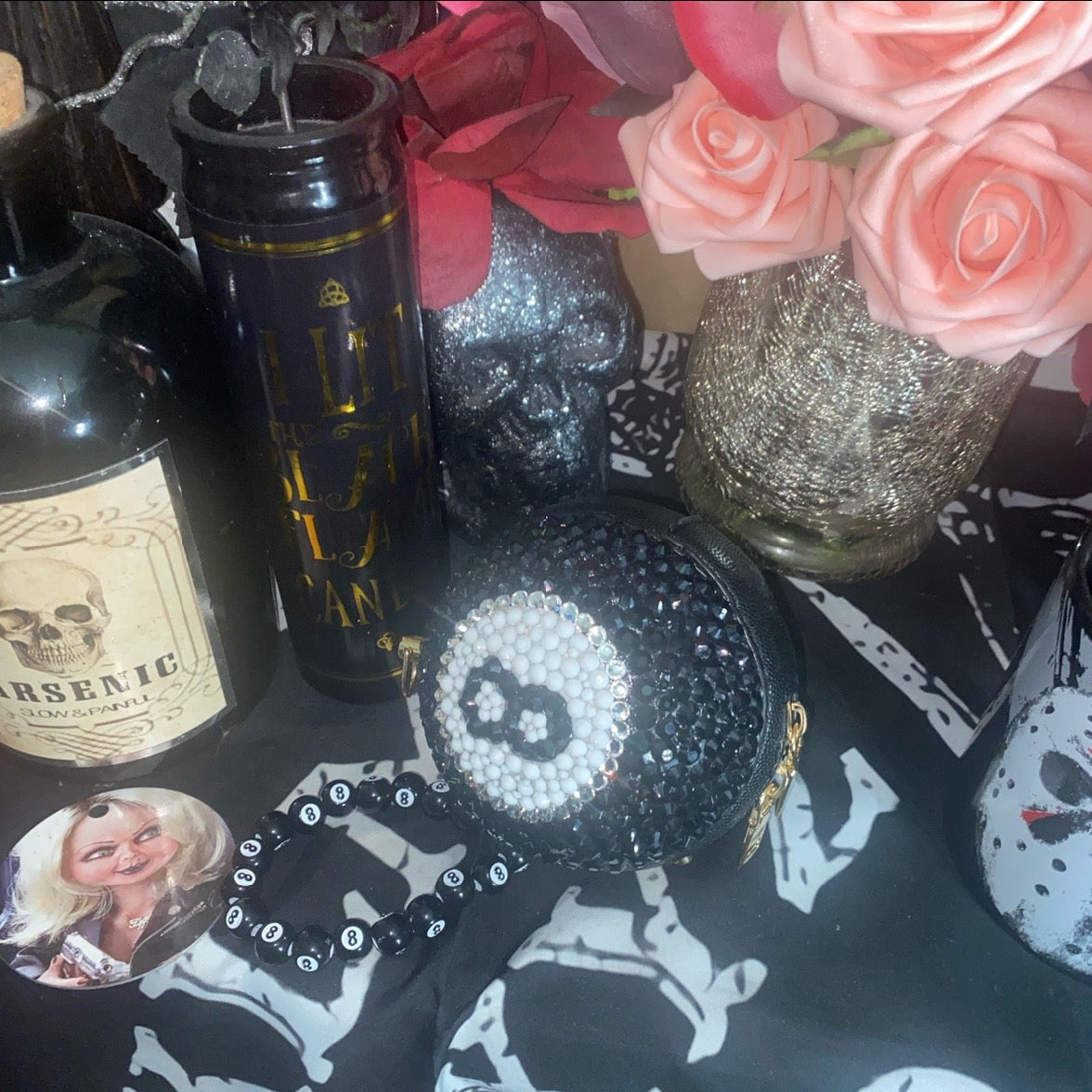 Magic 8 Ball Mini Clutch Bag