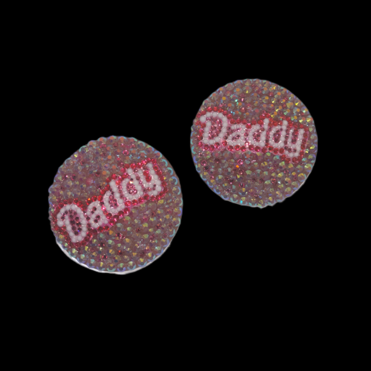 Daddy Theme Pink Crystal Pasties