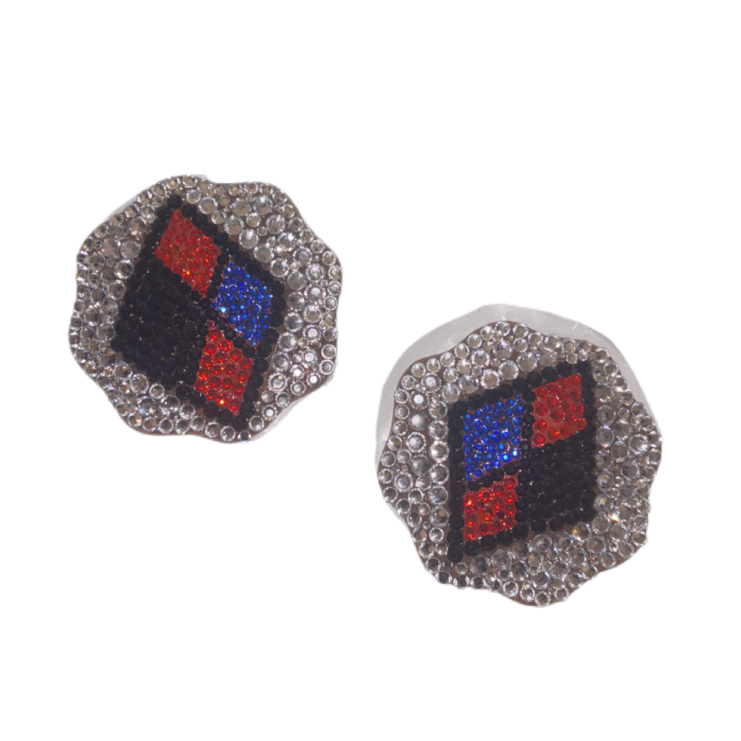 Harley Red Jet Black & Sapphire Blue Luxe Crystal Pasties